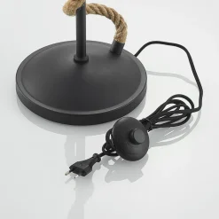 Lucande Gulvlamper|Gulvlamper > gulvlampe Ropina, højde 180 cm, sort, hampereb