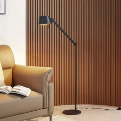 Lucande Arbejdsrum/Kontor|Gulvlamper > gulvlampe Silka, højde 173 cm, sort, metal