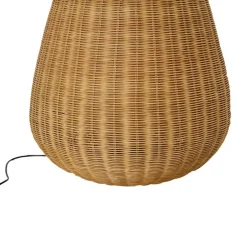Lucande Gang|Gulvlamper > gulvlampe Takeo, rattan, højde 115 cm, E27