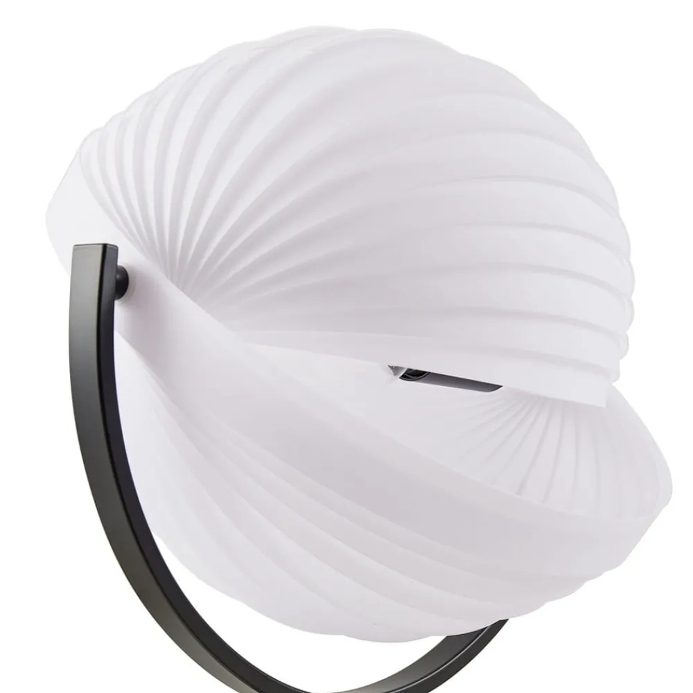 Lucande Gulvlamper > Helva gulvlampe, 150 cm, hvid/sort, drejelig