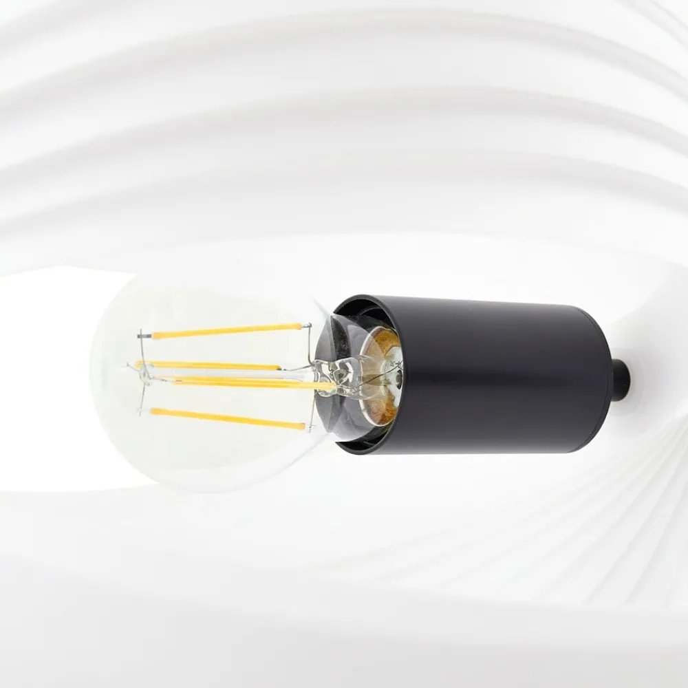 Lucande Gulvlamper > Helva gulvlampe, 150 cm, hvid/sort, drejelig