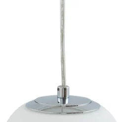 Lucande Pendellamper > hængelampe Bidolo, kromfarvet, glas, Ø 15 cm, IP44