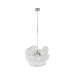 Lucande Pendellamper|Pendellamper > hængelampe Diborah, klar, Ø 43 cm, glas, G9