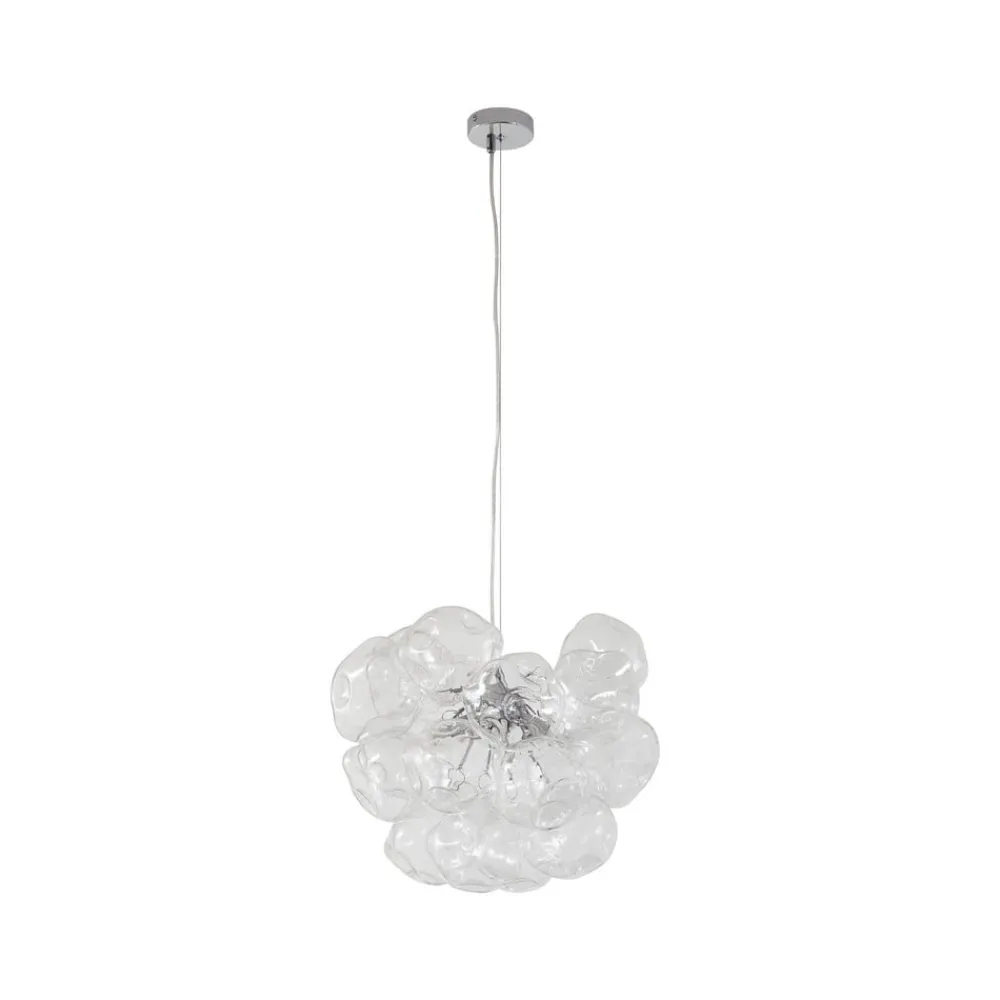 Lucande Pendellamper|Pendellamper > hængelampe Diborah, klar, Ø 43 cm, glas, G9