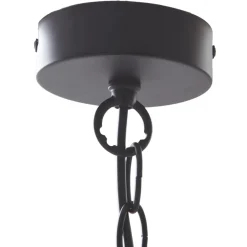 Pendellamper ^ Lucande hængelampe Eryk, Ø 40 cm, sort, glas, 3 lyskilder