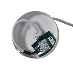 Lucande Pendellamper > hængelampe Fidelo, hvid/gul, glas, keramik, 18 cm