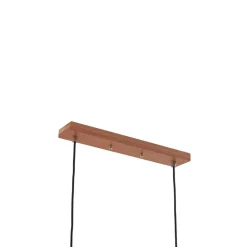 Lucande Pendellamper > hængelampe Jinda, grå, træ, stof, 120 cm, E27