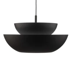 Lucande Pendellamper|Pendellamper > hængelampe Kellina, Ø 48 cm, sort, metal