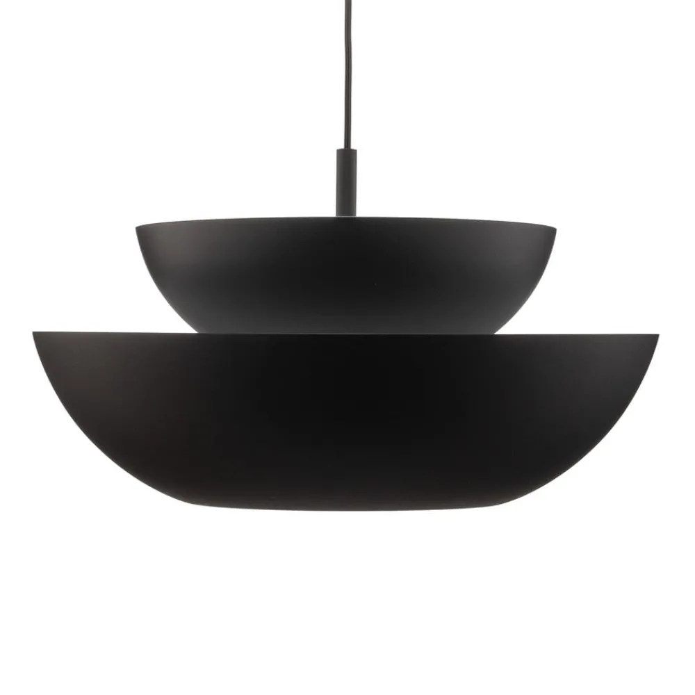 Lucande Pendellamper|Pendellamper > hængelampe Kellina, Ø 48 cm, sort, metal