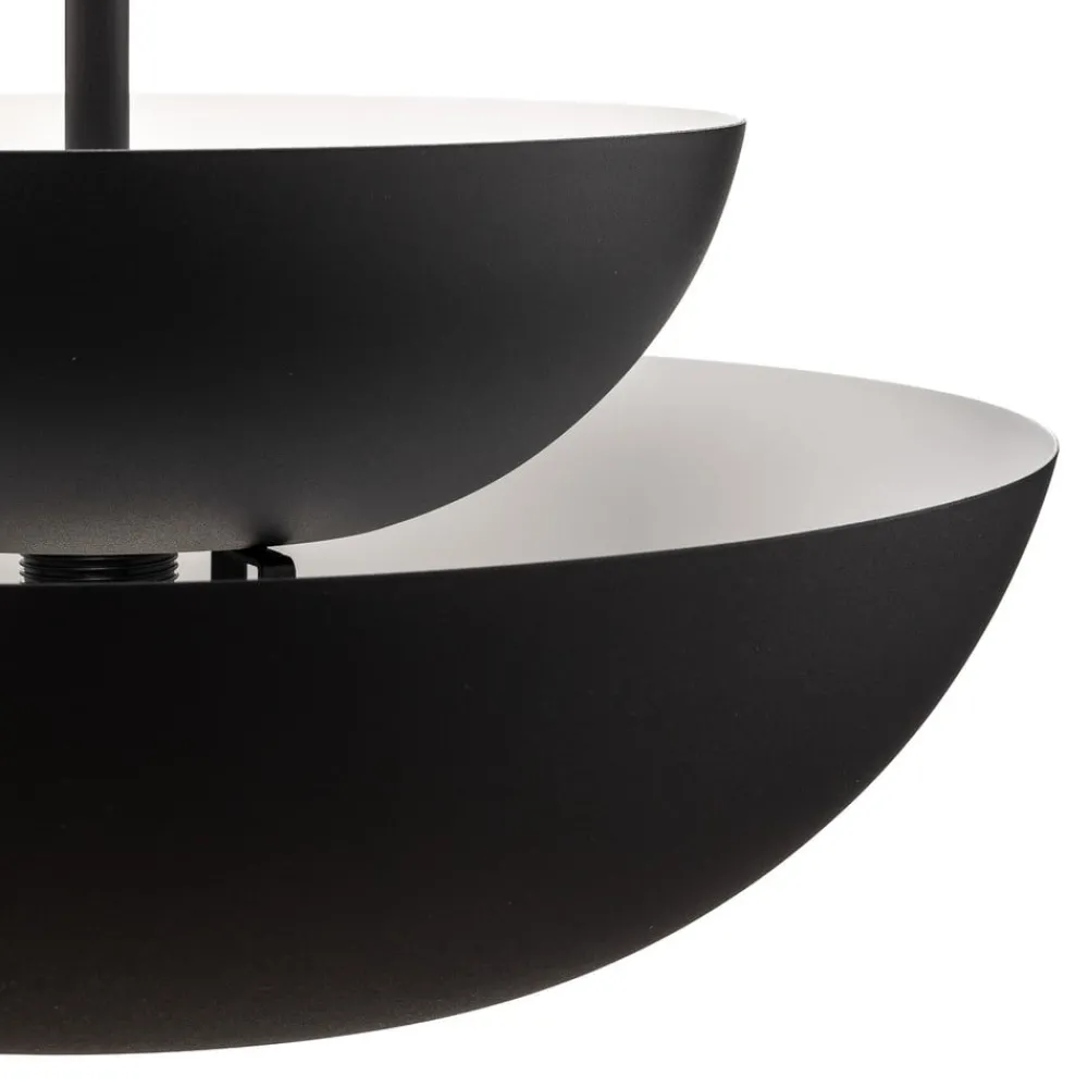 Lucande Pendellamper|Pendellamper > hængelampe Kellina, Ø 48 cm, sort, metal