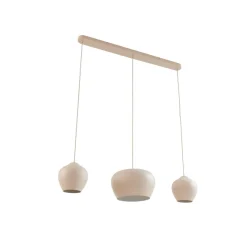 Lucande Pendellamper|Pendellamper > hængelampe Malisa, beige, 3 lyskilder, metal, 90 cm