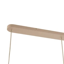 Lucande Pendellamper|Pendellamper > hængelampe Malisa, beige, 3 lyskilder, metal, 90 cm