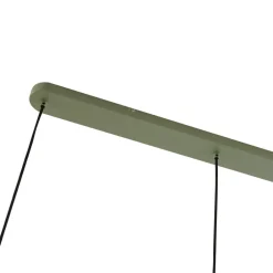 Lucande Pendellamper|Pendellamper > hængelampe Malisa, grøn, 3 lyskilder, metal, længde 90 cm