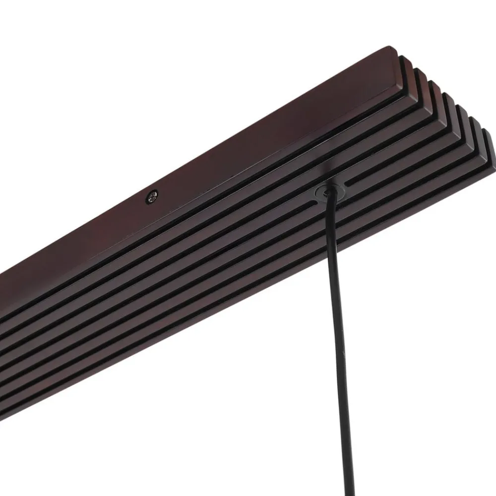 Pendellamper|Pendellamper ^ Lucande hængelampe Veloura, 3 lyskilder, 84 cm, glas, træ