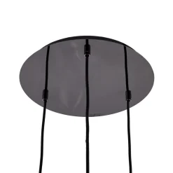 Lucande Pendellamper > Jarven hængelampe, 3 lyskilder, sort, glas