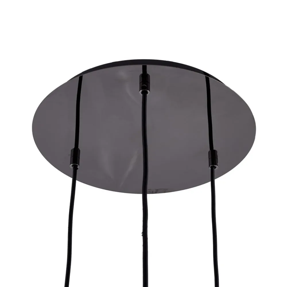 Lucande Pendellamper > Jarven hængelampe, 3 lyskilder, sort, glas