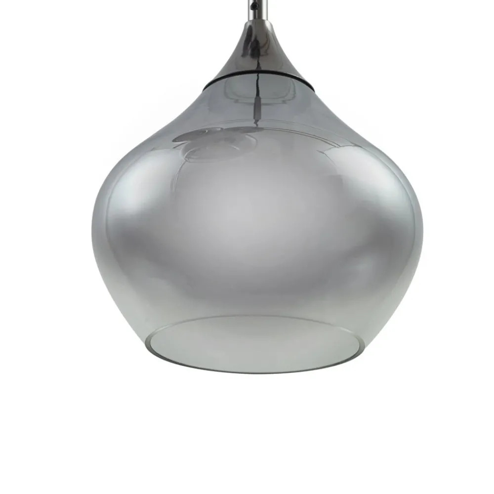 Pendellamper ^ Lucande Jarven hængelampe, 7 lyskilder, sort, glas