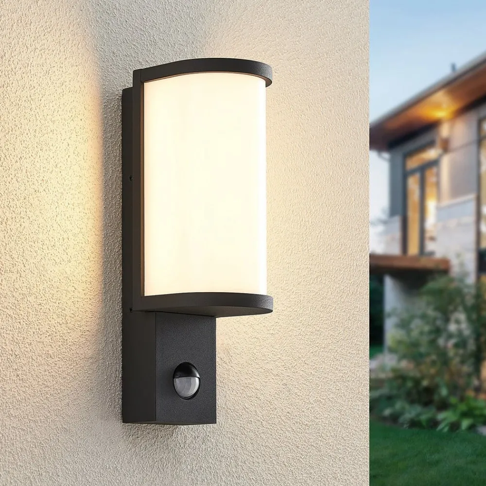 Lucande Væglampe Med Sensor|Væglamper > Jokum udendørs LED-væglampe, IP54, sensor