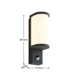 Lucande Væglampe Med Sensor|Væglamper > Jokum udendørs LED-væglampe, IP54, sensor