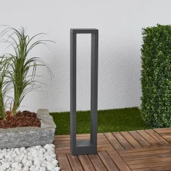 Lucande Terrassebelysning > Jupp LED-vejlampe, 60 cm, antracit, metal, IP54