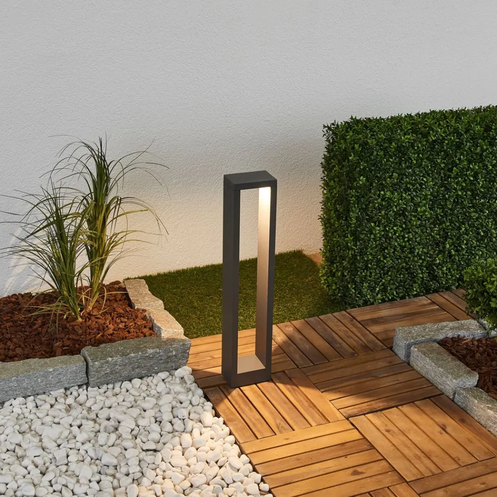 Lucande Terrassebelysning > Jupp LED-vejlampe, 60 cm, antracit, metal, IP54