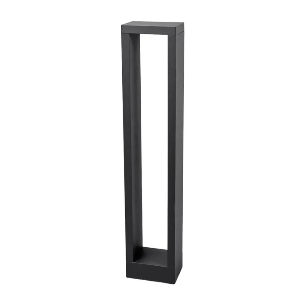 Terrassebelysning|Gadebelysning ^ Lucande Jupp LED-vejlampe, sæt med 4, 60 cm, antracit, IP54