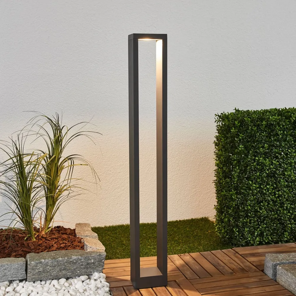 Lucande Terrassebelysning|Gadebelysning > Jupp LED-vejlampe, sæt med 4, 90 cm, antracit, IP54