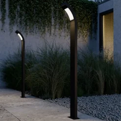 Lucande Terrassebelysning|Gadebelysning > Juvia LED-vejlampe, 100 cm, antracit, metal, IP54