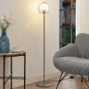 Lucande Gulvlamper > Kaiya gulvlampe med glasskærm