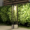 Lucande Terrassebelysning|Gadebelysning > Kalisa vejlampe, E27, IP44, 70 cm, grå, metal