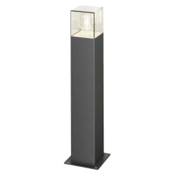 Lucande Terrassebelysning|Sokkellamper > Keke sokkellampe, højde 50 cm, antracit, aluminium