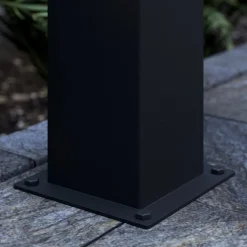 Lucande Terrassebelysning|Sokkellamper > Keke sokkellampe, højde 50 cm, antracit, aluminium