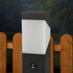 Lucande Sokkellamper Med Sensor|Sokkellamper > Kiran sokkellampe, 60 cm, sensor, grå, IP44, E27