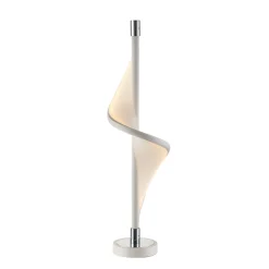 Lucande Bordlamper > LED-bordlampe Edano, 60 cm, hvid, tekstil, dæmpbar