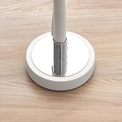 Lucande Bordlamper > LED-bordlampe Edano, 60 cm, hvid, tekstil, dæmpbar