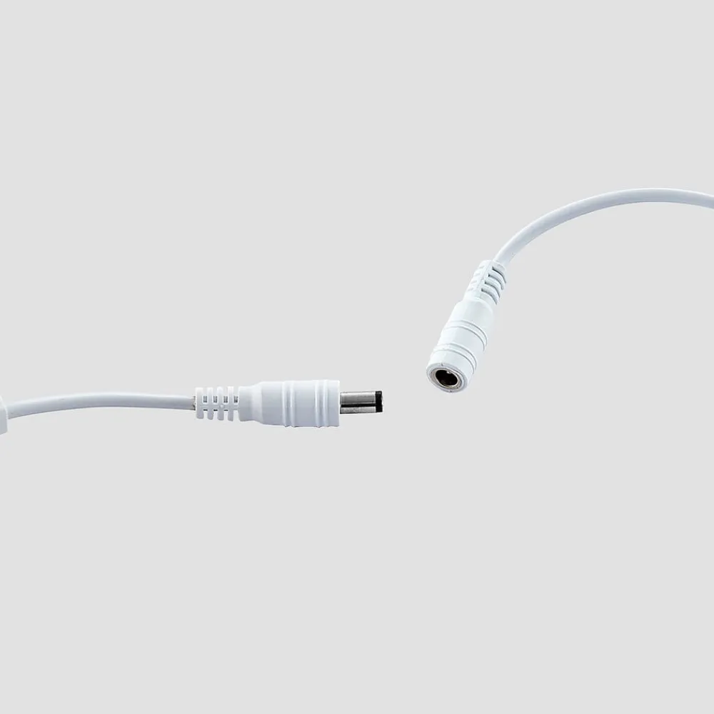 Lucande Bordlamper > LED-bordlampe Edano, 60 cm, hvid, tekstil, dæmpbar