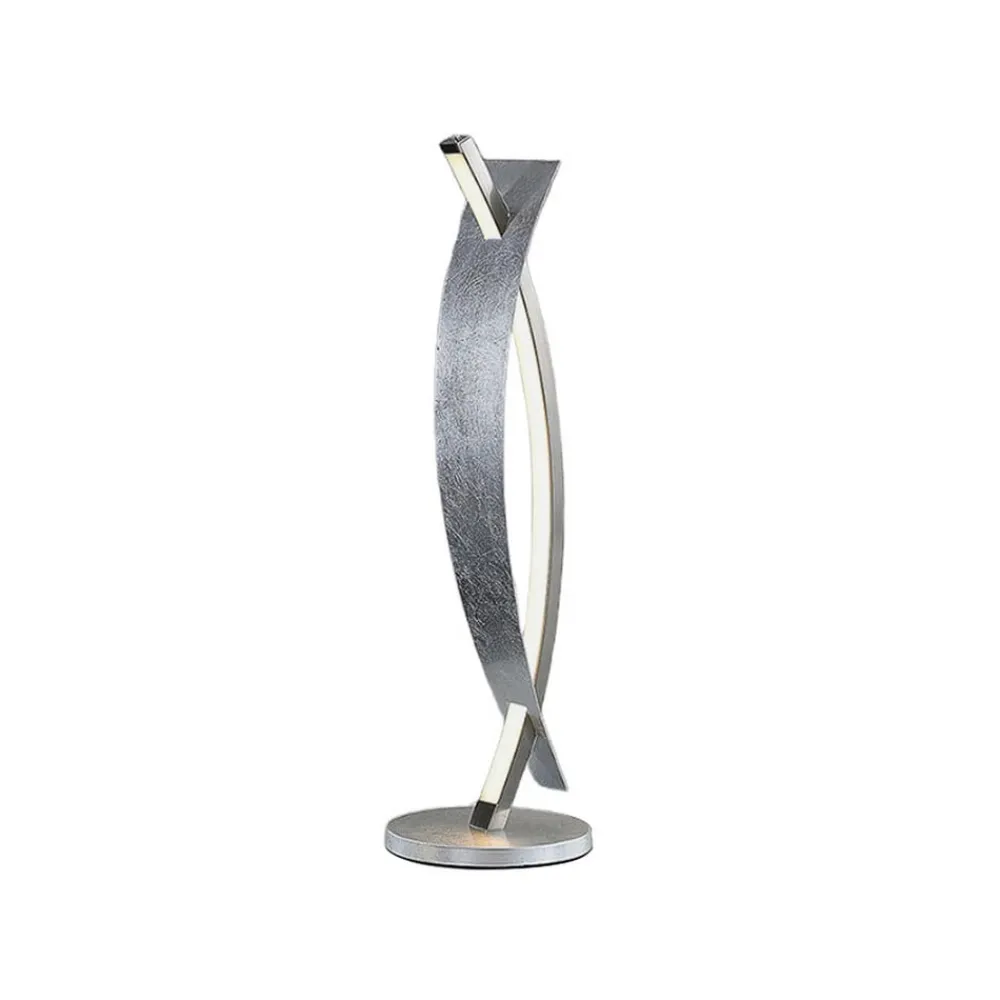 Lucande Bordlamper > LED-bordlampe Marija, sølvfarvet, dæmpbar, 62 cm