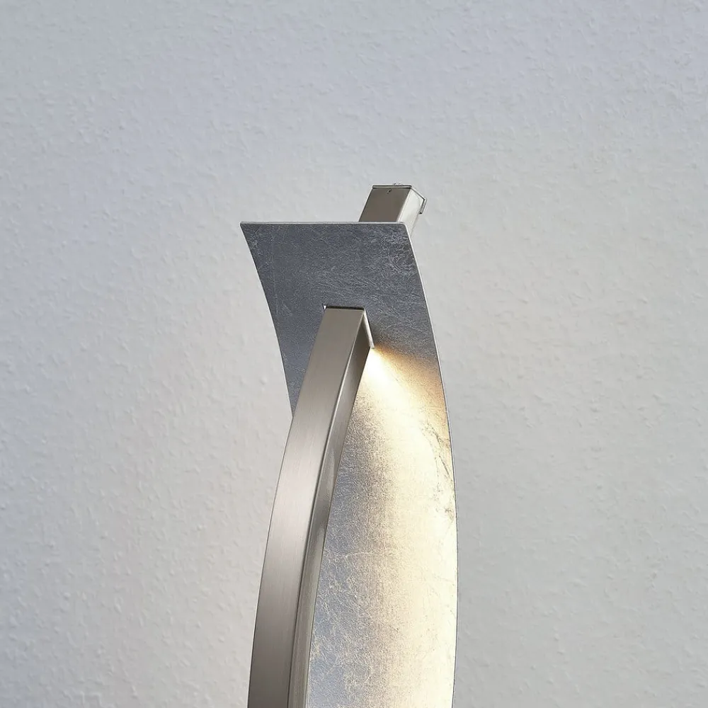 Lucande Bordlamper > LED-bordlampe Marija, sølvfarvet, dæmpbar, 62 cm