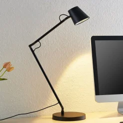 Arbejdsrum/Kontor|Bordlamper ^ Lucande LED-bordlampe Tarris, højde 46 cm, sort