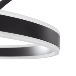 Lucande Pendellamper|Gulvlamper > LED buelampe Yekta, sort, 183 cm, dæmpbar
