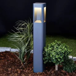 Lucande Gadebelysning > LED-gadelampe Annika, antracit, metal, 80 cm