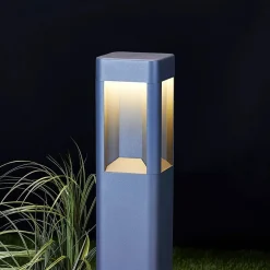 Lucande Gadebelysning > LED-gadelampe Annika, antracit, metal, 80 cm