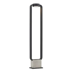Terrassebelysning|Gadebelysning ^ Lucande LED-gadelampe Belna, 100 cm, antracit, beton, IP65
