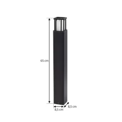 Lucande Gadebelysning > LED-gadelampe Dakil, sort, aluminium