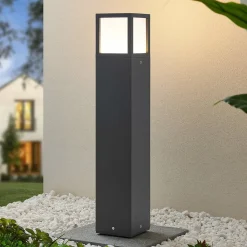 Lucande Terrassebelysning|Gadebelysning > LED-gadelampe Dewari, 65 cm, mørkegrå, IP54