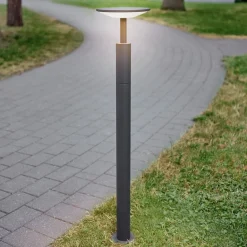 Lucande Terrassebelysning > LED-gadelampe Fenia, 100 cm, antracit, IP65