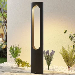 Terrassebelysning|Gadebelysning ^ Lucande LED-gadelampe Fenti, 90 cm, antracit, aluminium