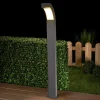 Gadebelysning ^ Lucande LED-gadelampe Lennik, 100 cm, antracit, metal
