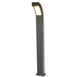 Gadebelysning ^ Lucande LED-gadelampe Lennik, 100 cm, antracit, metal