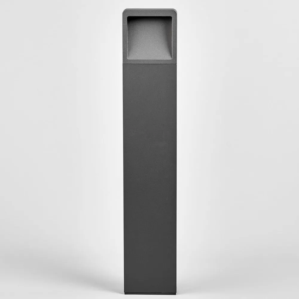 Terrassebelysning|Gadebelysning ^ Lucande LED-gadelampe Leya, 65 cm, antracit, metal, IP54
